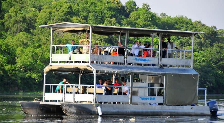 Boat safaris at Kazinga Channel