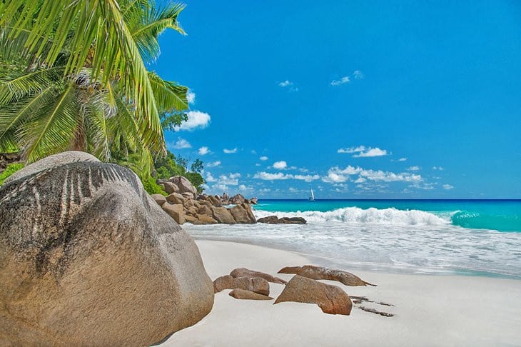 A picture of Anse Georgette, Praslin beach in Seychelles